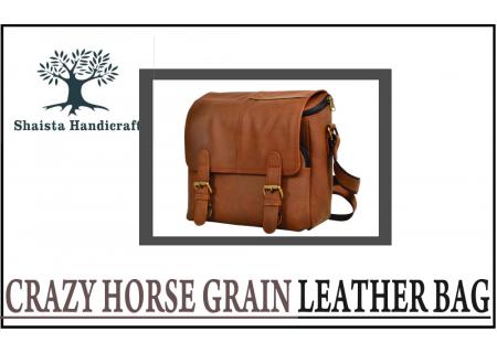 Crazy Horse Grain Leather Bag